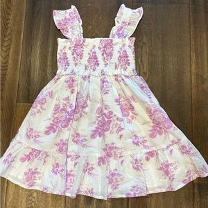 Girls size 5 Janie and Jack purple floral dress